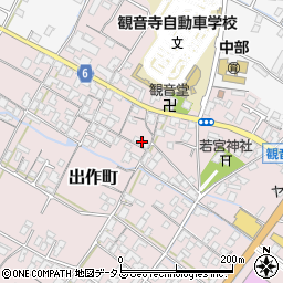 香川県観音寺市出作町905周辺の地図
