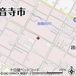 香川県観音寺市出作町160周辺の地図