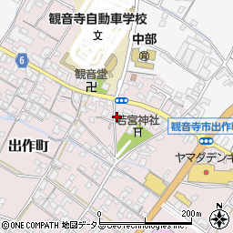 香川県観音寺市出作町847周辺の地図