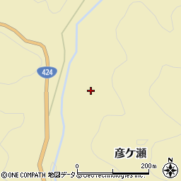 和歌山県有田郡有田川町彦ケ瀬56周辺の地図