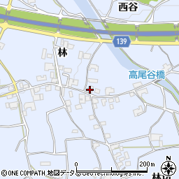 徳島県阿波市土成町高尾林16周辺の地図