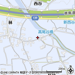 徳島県阿波市土成町高尾林5周辺の地図