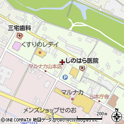 百十四銀行山本支店周辺の地図