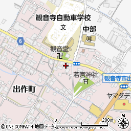 香川県観音寺市出作町852周辺の地図