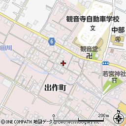 香川県観音寺市出作町913周辺の地図