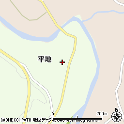 徳島県阿波市市場町犬墓平地222周辺の地図