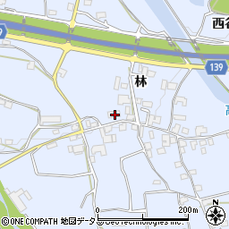 徳島県阿波市土成町高尾林57周辺の地図