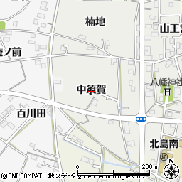 徳島県板野郡北島町江尻中須賀周辺の地図