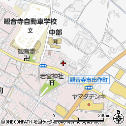 香川県観音寺市出作町863周辺の地図