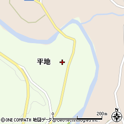 徳島県阿波市市場町犬墓平地215周辺の地図