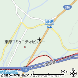 山口県美祢市東厚保町山中673-6周辺の地図