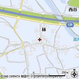 徳島県阿波市土成町高尾林56周辺の地図