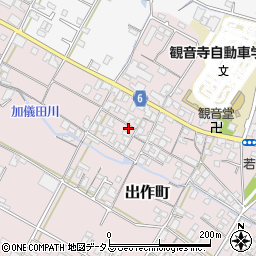 香川県観音寺市出作町948周辺の地図