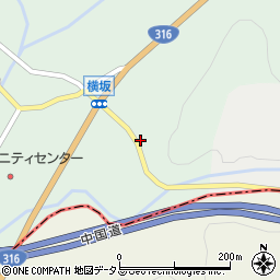 山口県美祢市東厚保町山中709周辺の地図
