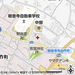 香川県観音寺市出作町865周辺の地図