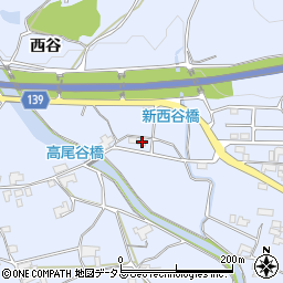 徳島県阿波市土成町高尾西谷72周辺の地図