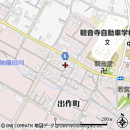 香川県観音寺市出作町957周辺の地図