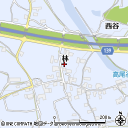 徳島県阿波市土成町高尾林周辺の地図