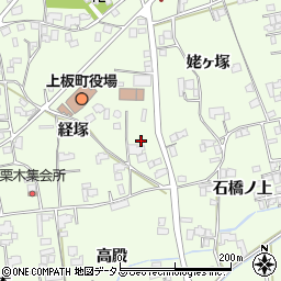 徳島県板野郡上板町七條経塚周辺の地図