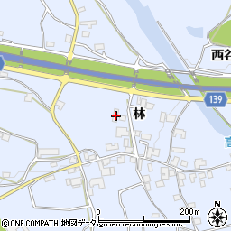 徳島県阿波市土成町高尾林53周辺の地図