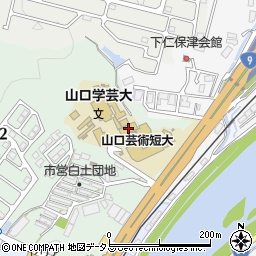 山口学芸大学周辺の地図