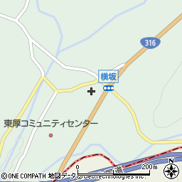 山口県美祢市東厚保町山中横坂上周辺の地図