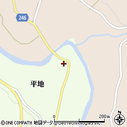 徳島県阿波市市場町犬墓平地191周辺の地図