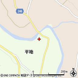 徳島県阿波市市場町犬墓平地201周辺の地図