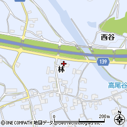 徳島県阿波市土成町高尾林32周辺の地図