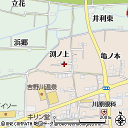 徳島県上板町（板野郡）椎本（渕ノ上）周辺の地図