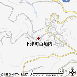和歌山県海南市下津町百垣内444周辺の地図