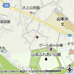 香川県三豊市山本町大野103-4周辺の地図
