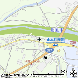 香川県三豊市山本町財田西1165-6周辺の地図