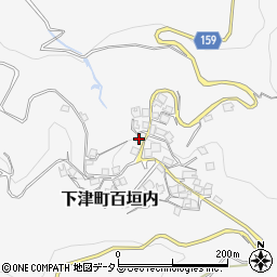 和歌山県海南市下津町百垣内438周辺の地図