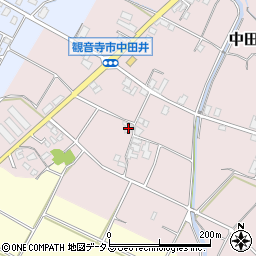 香川県観音寺市中田井町1098周辺の地図