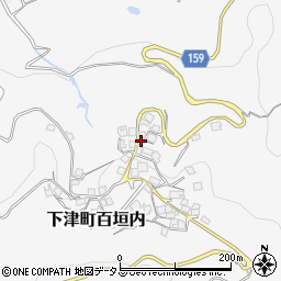 和歌山県海南市下津町百垣内588周辺の地図