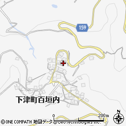 和歌山県海南市下津町百垣内589周辺の地図
