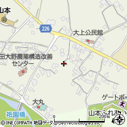 香川県三豊市山本町大野206-4周辺の地図