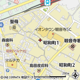 川西呉服店周辺の地図