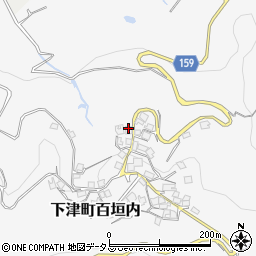 和歌山県海南市下津町百垣内413周辺の地図