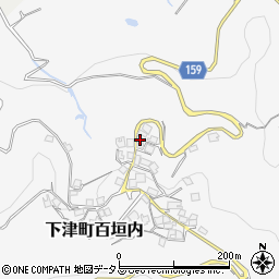 和歌山県海南市下津町百垣内411周辺の地図