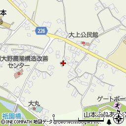 香川県三豊市山本町大野206-7周辺の地図