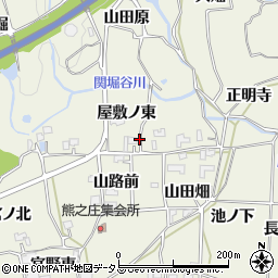 徳島県板野郡上板町引野屋敷ノ東周辺の地図