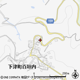 和歌山県海南市下津町百垣内408周辺の地図