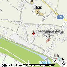香川県三豊市山本町大野356周辺の地図