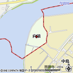 徳島県板野郡北島町中村向須周辺の地図