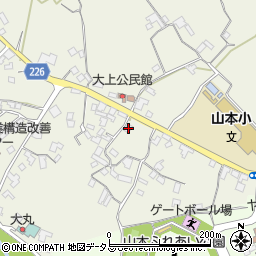 香川県三豊市山本町大野122周辺の地図
