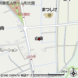 徳島県板野郡松茂町笹木野山東周辺の地図