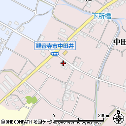 香川県観音寺市中田井町1116周辺の地図