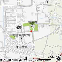 徳島県板野郡藍住町住吉逆藤周辺の地図